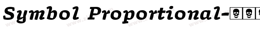 Symbol Proportional字体转换